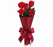 Букет 5 Красных роз Эдлесс Лав в Знаменском Омской области