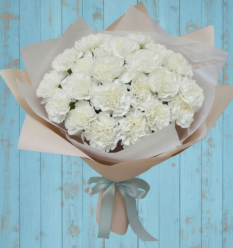 Букет цветов из: Гвоздики в Знаменском Омской области