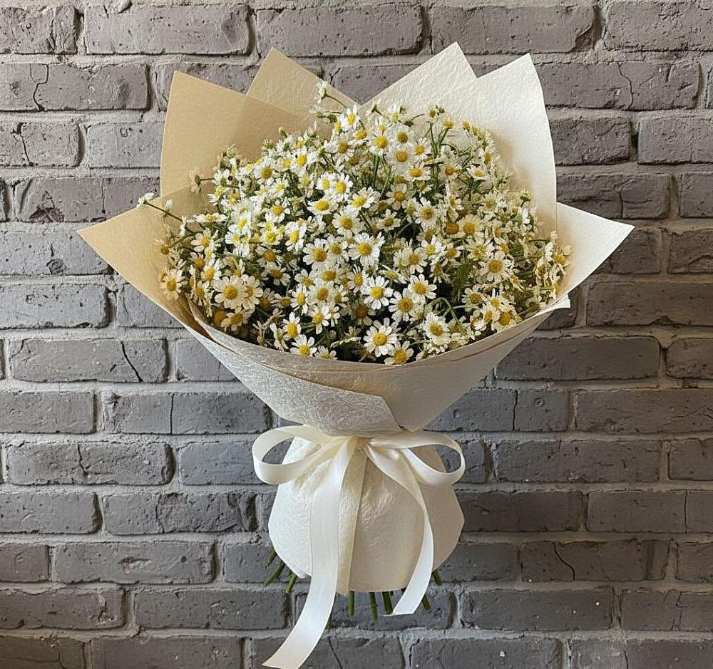 Букет цветов из: Ромашки в Знаменском Омской области