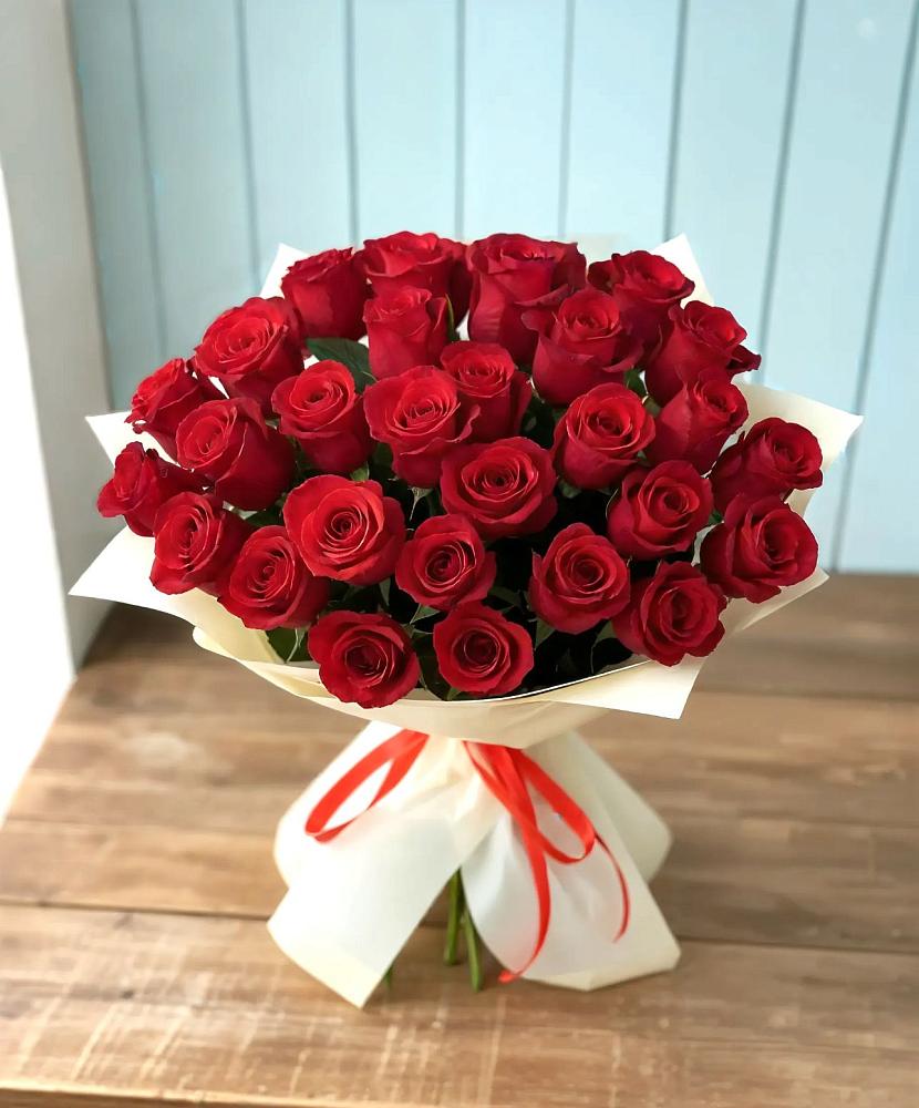 Букет 29 Красных роз в Знаменском Омской области
