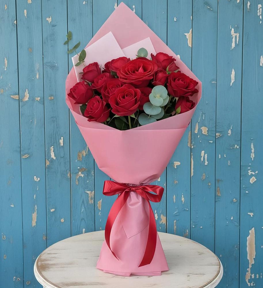 Букет цветов из: Розы в Знаменском Омской области