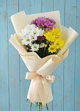 Букет цветов из:  Хризантемы в Знаменском Омской области