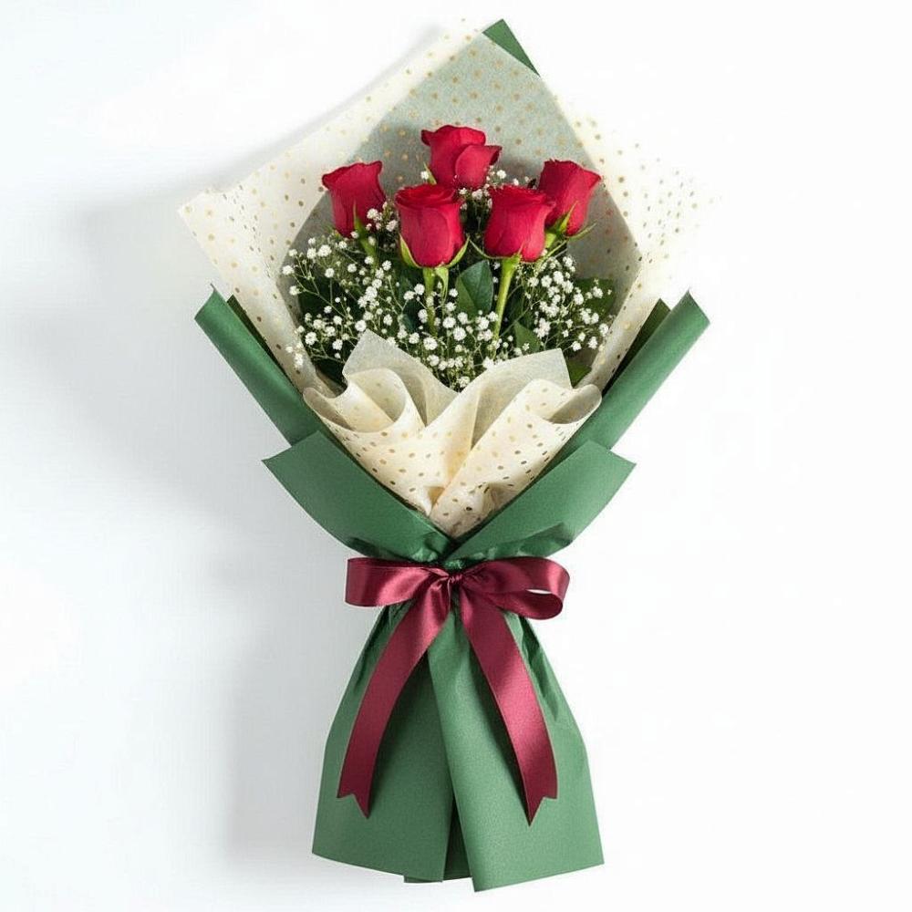 Букет цветов из: Розы в Знаменском Омской области