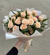 Букет Кремовые розы Латте #REPLACE_PRED# Знаменском Омской области