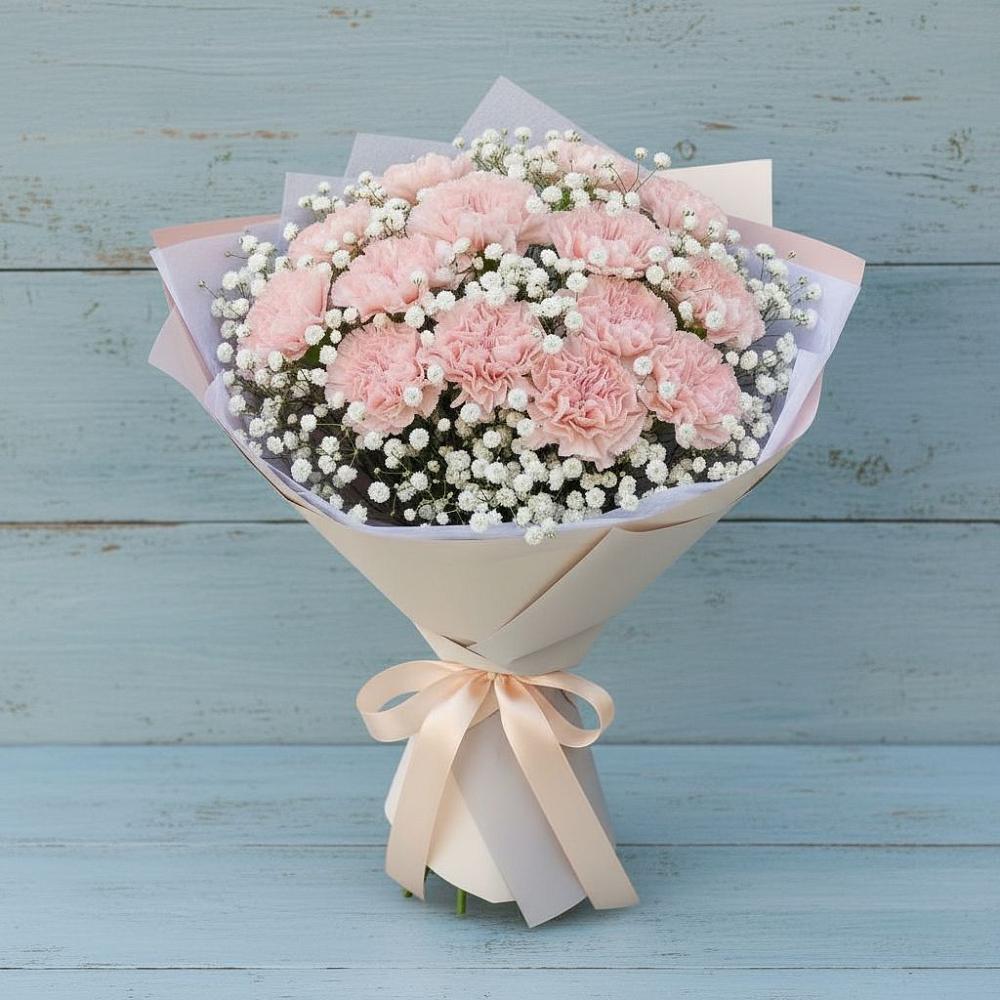 Букет цветов из: Гвоздики в Знаменском Омской области