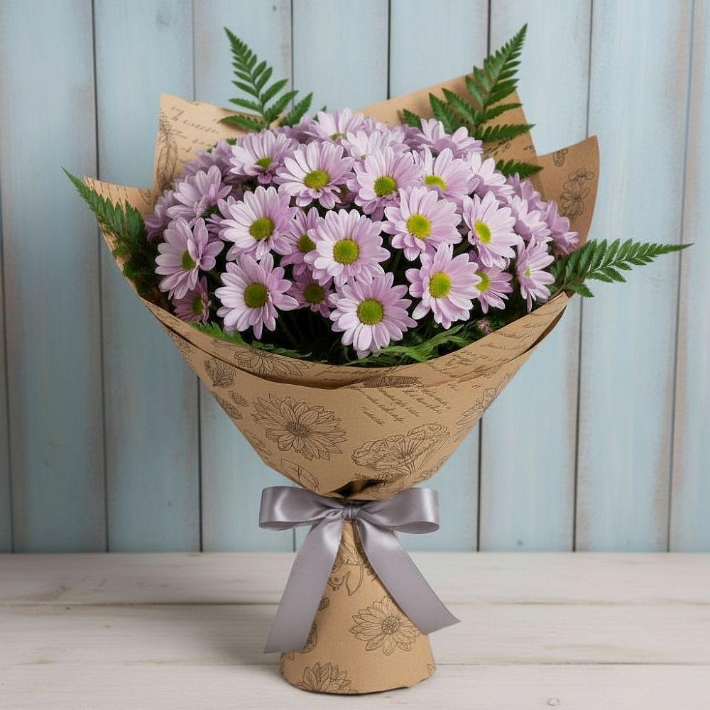 Букет цветов из: Хризантемы в Знаменском Омской области