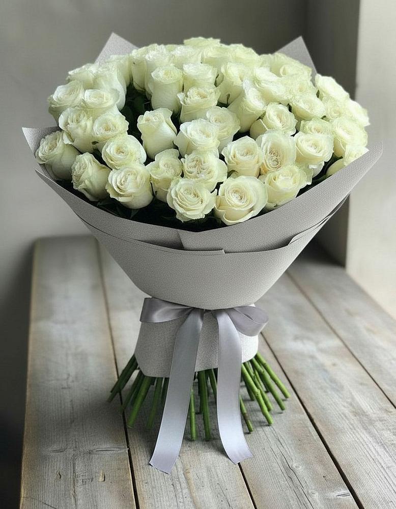 Букет 35 Белых роз в Знаменском Омской области