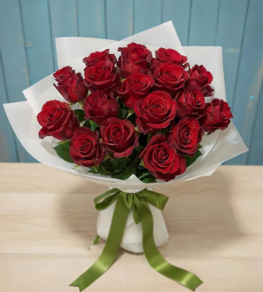 Букет Красные розы в Знаменском Омской области