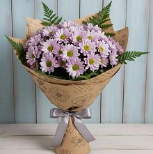 Букет цветов из:  Хризантемы в Знаменском Омской области