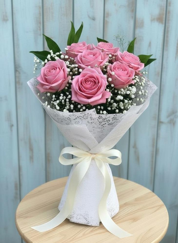 Букет цветов из: Розы в Знаменском Омской области
