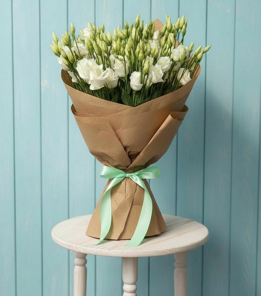 Букет цветов из: Лизиантусы в Знаменском Омской области