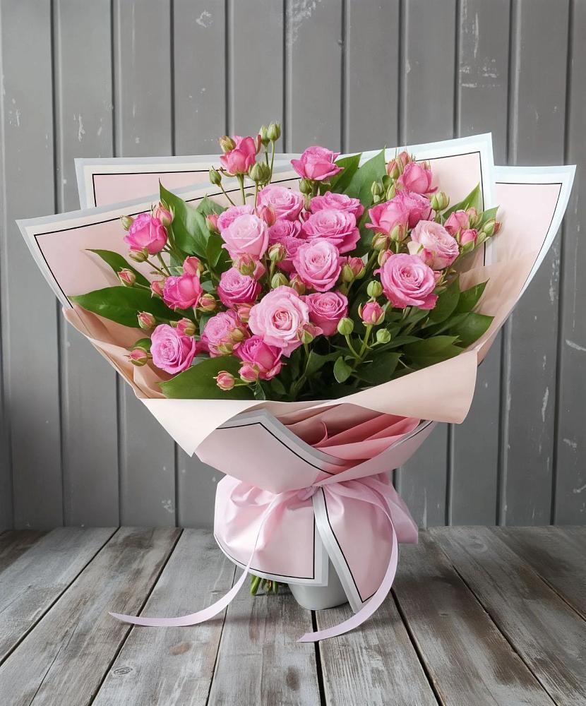 Букет Розовый кустик в Знаменском Омской области
