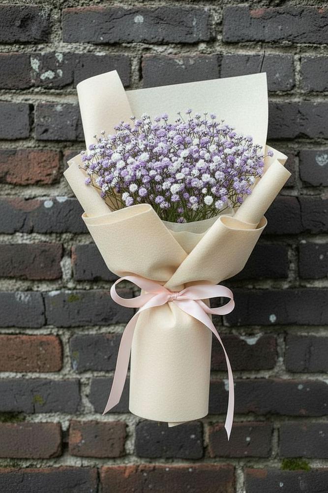 Букет цветов из: Гипсофила в Знаменском Омской области