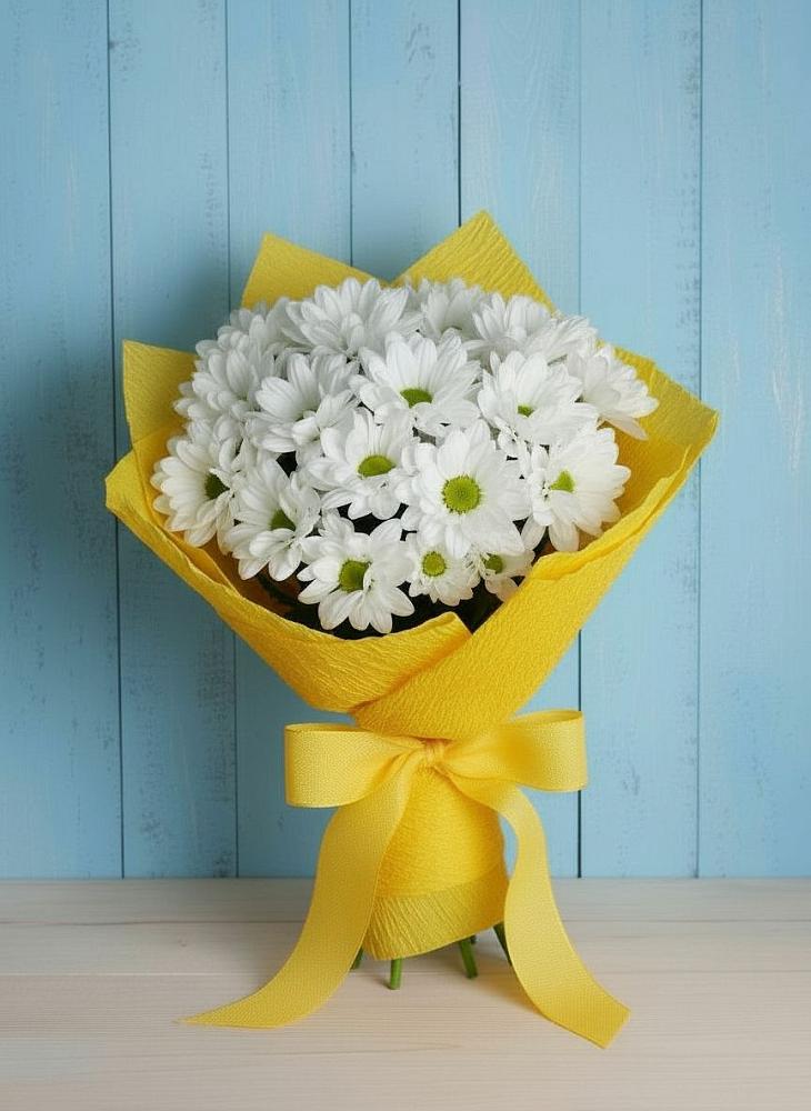 Букет цветов из: Хризантемы в Знаменском Омской области