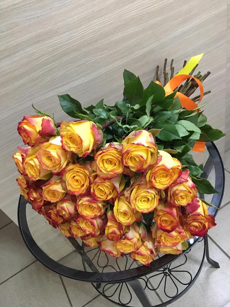 Букет Желтые розы в Знаменском Омской области