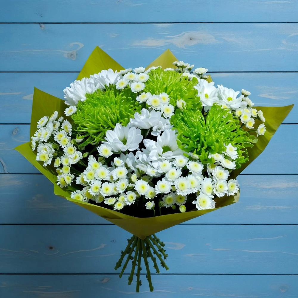 Букет цветов из: Хризантемы в Знаменском Омской области