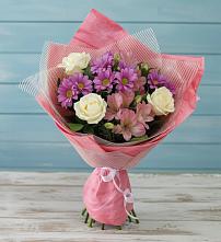 Букет цветов из:  Герберы в Знаменском Омской области