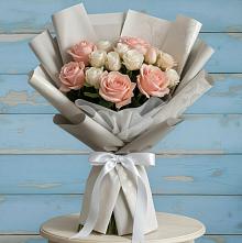 Букет цветов из:  Розы в Знаменском Омской области