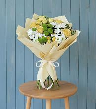 Букет цветов из:  Хризантемы и Розы #REPLACE_PRED# Знаменском Омской области