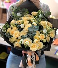 Букет цветов из:  Розы и Лизиантусы #REPLACE_PRED# Знаменском Омской области