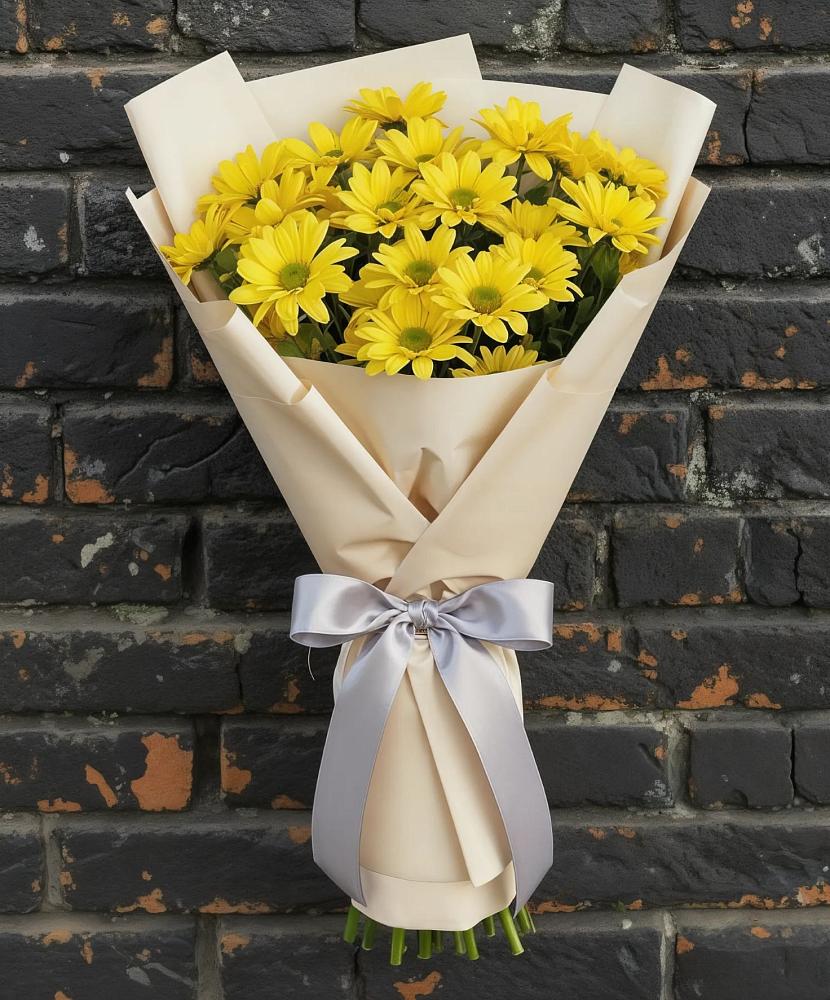 Букет цветов из: Хризантемы в Знаменском Омской области