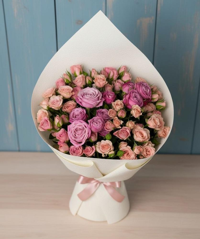 Букет цветов из: Розы в Знаменском Омской области