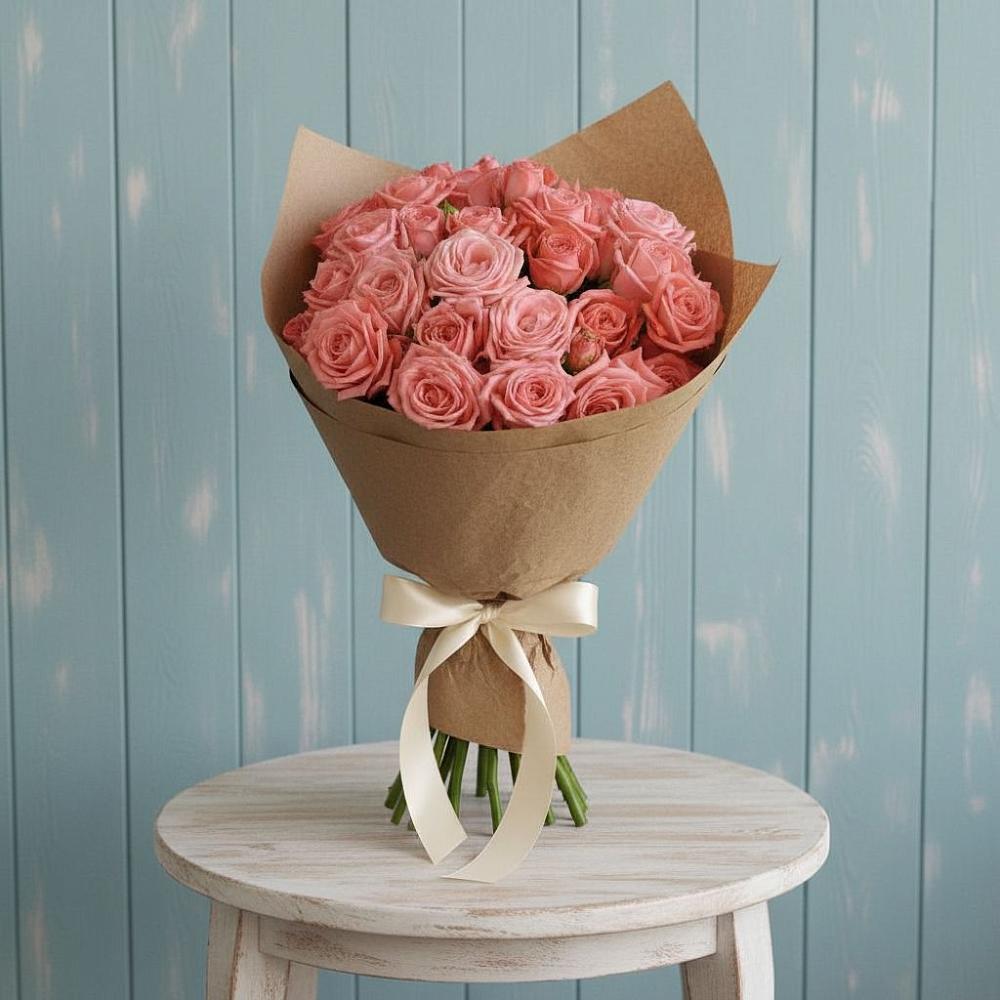 Букет цветов из: Розы в Знаменском Омской области