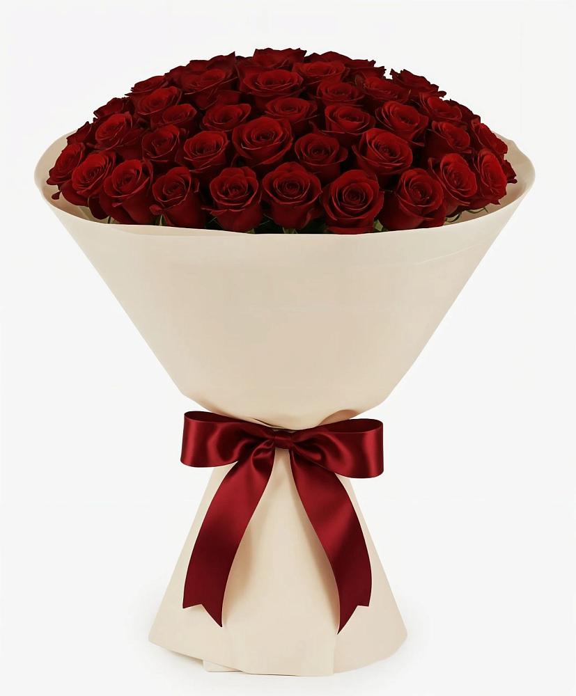 Букет 101 Бордовая роза Блэк Бакарра в Знаменском Омской области