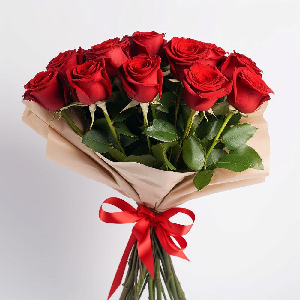 Букет 11 Красных роз Эдлесс Лав в Знаменском Омской области